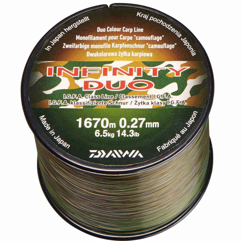 Nylon carpe daiwa infinity duo camo - Monofilament | Pacific P&ecirc;che
