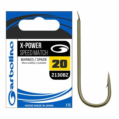 Hame&ccedil;ons Garbolino Non Mont&eacute;s X-Power Speed Match 2130Bz (x15) - Hame&ccedil;ons non Mont&eacute;s &agrave; Palettes | Pacific P&ecirc;che