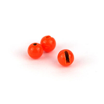Billes Fendues Textreme Tungsten Slotted Beads Fluo Orange (x20) - Billes | Pacific P&ecirc;che