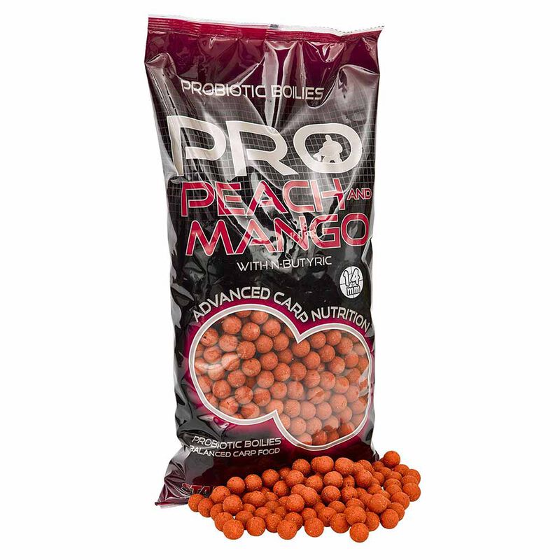 Bouillettes carpe probiotic peach / mango boilies 14mm - Denses | Pacific P&ecirc;che