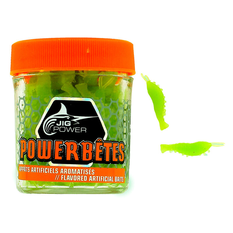 App&acirc;ts artificiels Powerbetes Crevette (colorie: phospho) - Larves / imitations | Pacific P&ecirc;che
