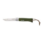 Couteau Opinel N&deg;08 Baroudeur Kaki - Coutellerie | Pacific P&ecirc;che