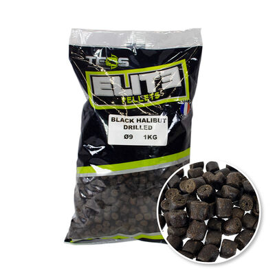Pellets Perc&eacute;s Teos Black Halibut Drilled 1kg - Pellets | Pacific P&ecirc;che