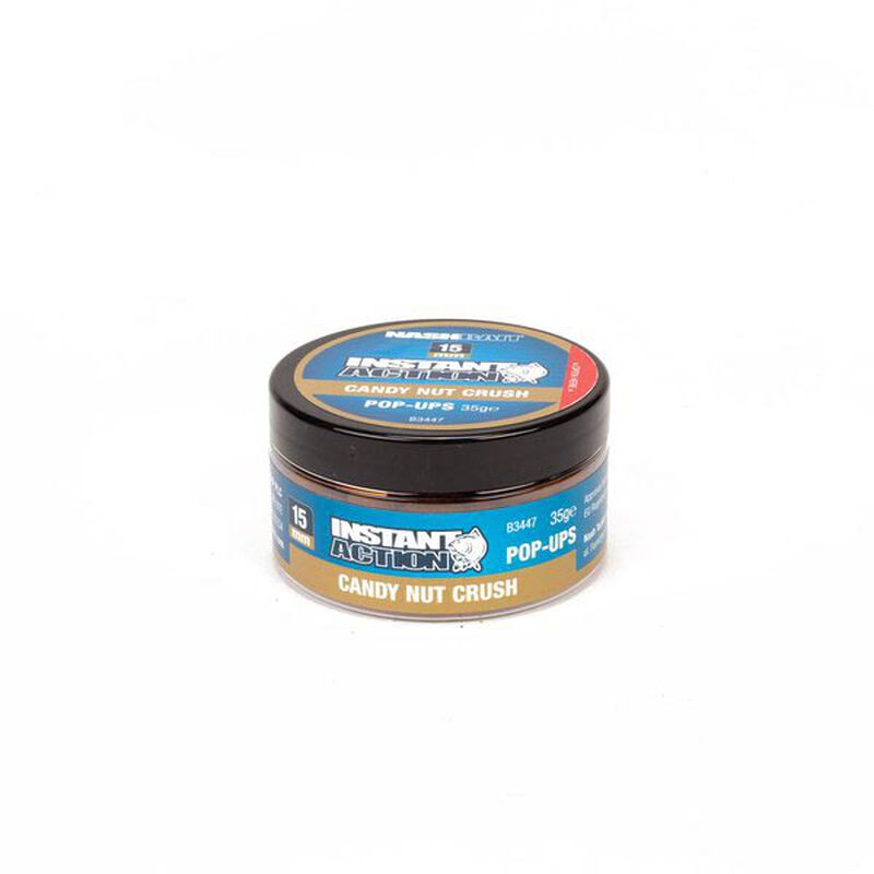 Bouillettes flottantes carpe nashbait instant action pop up candy nut crush - Flottantes | Pacific P&ecirc;che