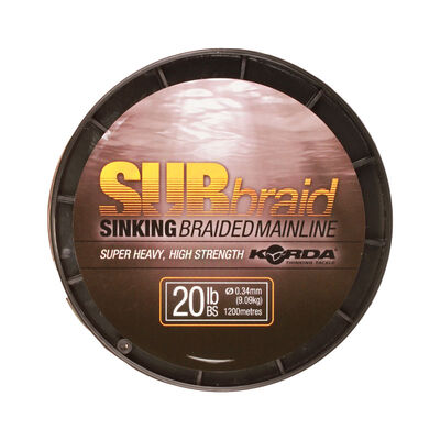 Tresse carpe Korda sub braid 1200m - Tresse | Pacific P&ecirc;che