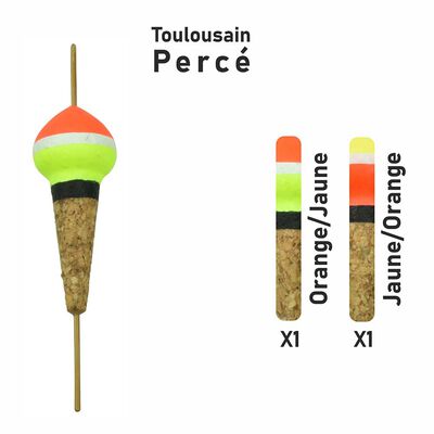 Streamline flotteur truite x2- Flotteur Toulousain Fendu Garbolino - Flotteurs / Bulles | Pacific P&ecirc;che