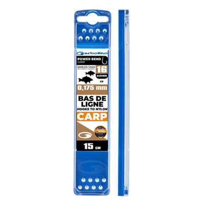 Bas de Ligne Mont&eacute;s Comp&eacute;tition GARBOLINO Power Bend Carp - Lignes Mont&eacute;es | Pacific P&ecirc;che