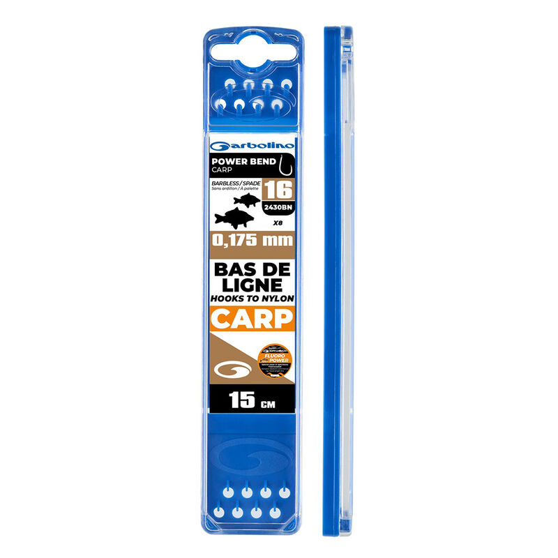 Bas de Ligne Mont&eacute;s Comp&eacute;tition GARBOLINO Power Bend Carp - Lignes Mont&eacute;es | Pacific P&ecirc;che