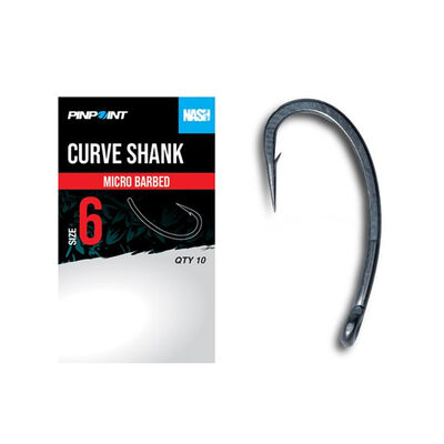 Hame&ccedil;ons Nash Curve Shank Micro Barbed - Gamme Pinpoint - Hame&ccedil;ons | Pacific P&ecirc;che