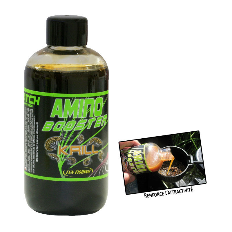Additif liquide coup fun fishing amino booster krill 200ml - Additifs | Pacific P&ecirc;che