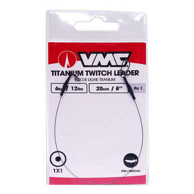 Bas de ligne VMC Titanium Twitch Leader 20cm (x1) - Bas de ligne mont&eacute;s | Pacific P&ecirc;che
