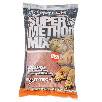 Amorce Bait Tech Super Method Mix Red - Amorces | Pacific P&ecirc;che