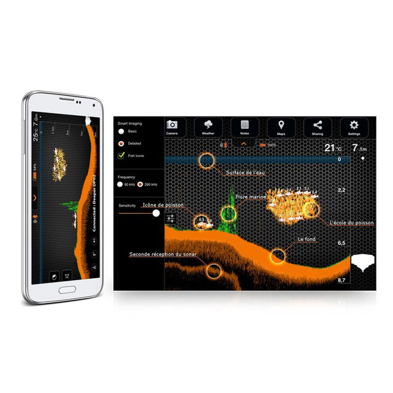 Sondeur portable navigation deeper pro plus - Sondeurs | Pacific P&ecirc;che
