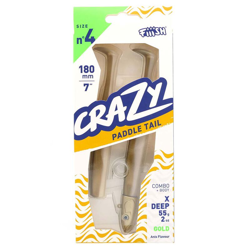 Leurre Souple Fiiish Combo Crazy Paddle Tail 180 X-Deep 55g - Leurres souples | Pacific P&ecirc;che