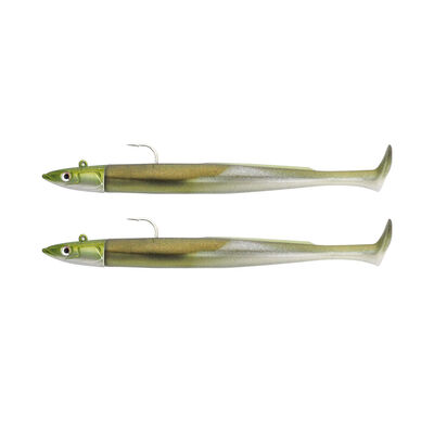2 leurres souples mont&eacute;s Fiiish Double Combo crazy paddle Tail 12cm off shore 15g - Leurres souples | Pacific P&ecirc;che