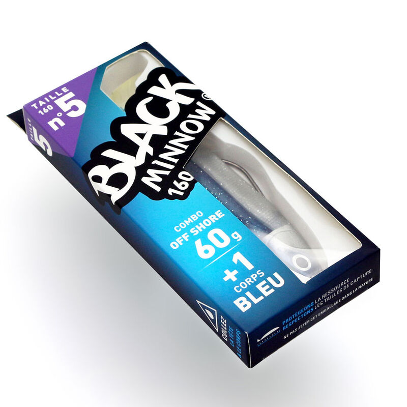 Leurre Souple Shad Fiiish Combo Black Minnow 160 Off Shore 16cm, 60g - Shads | Pacific P&ecirc;che