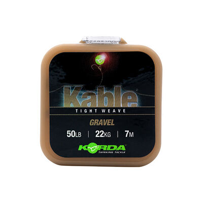 Leadcore Korda Kable Tight Weave 7m Gravel - Leadcore | Pacific P&ecirc;che