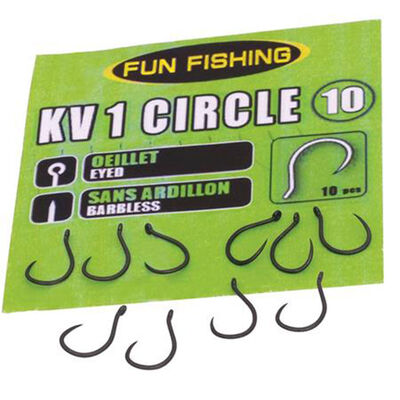 Hamecons Non Mont&eacute;s Fun Fishing KV-1 - Hame&ccedil;ons non Mont&eacute;s &agrave; Oeillets | Pacific P&ecirc;che