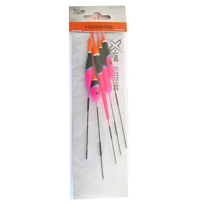 Kit 5 flotteurs x-line &eacute;tang - Lignes Mont&eacute;es | Pacific P&ecirc;che