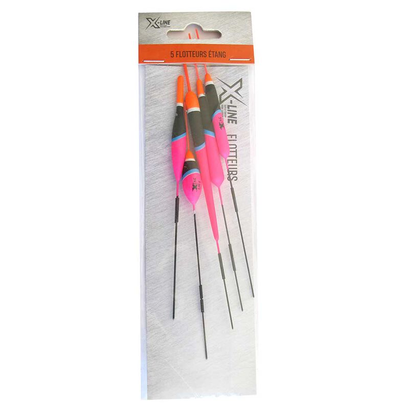 Kit 5 flotteurs x-line &eacute;tang - Lignes Mont&eacute;es | Pacific P&ecirc;che