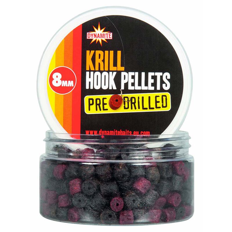Pellets Pr&eacute;-perc&eacute;s Dynamite Baits Ar&ocirc;me Krill Hook 8mm, 190g - Pellets | Pacific P&ecirc;che