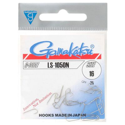 Hame&ccedil;ons Gamakatsu Ls-1050N Hooks Nickel (x25) - Hame&ccedil;ons non Mont&eacute;s &agrave; Palettes | Pacific P&ecirc;che
