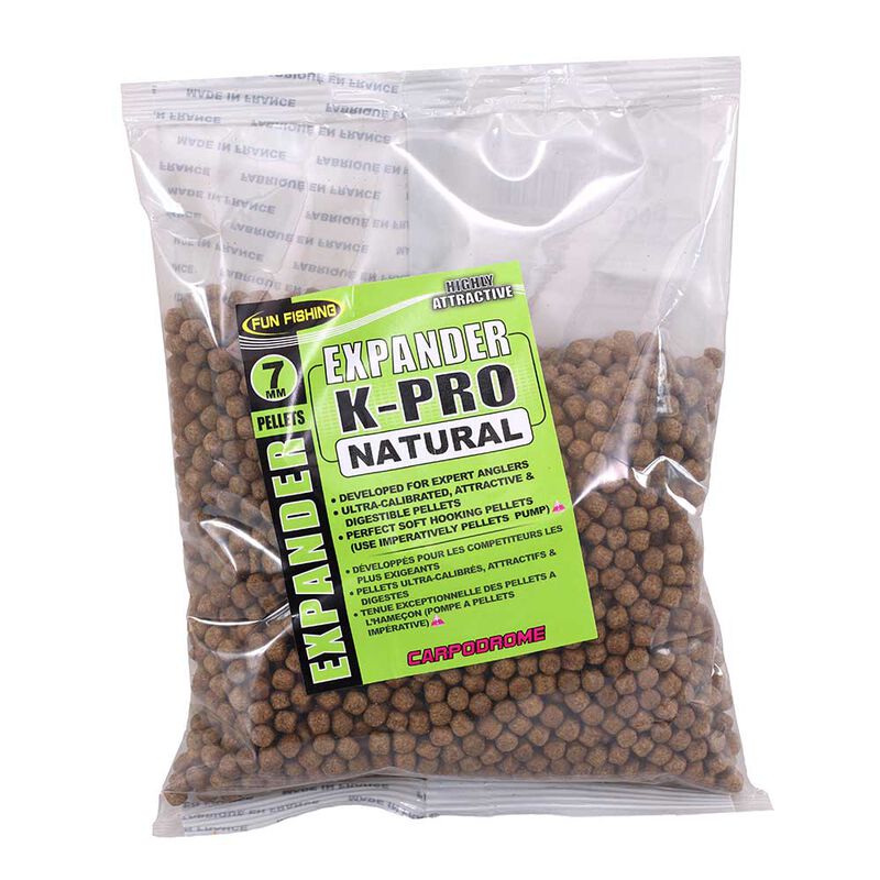 Pellet fun fishing k-pro expander natural 300g - 6mm - Expanders | Pacific P&ecirc;che