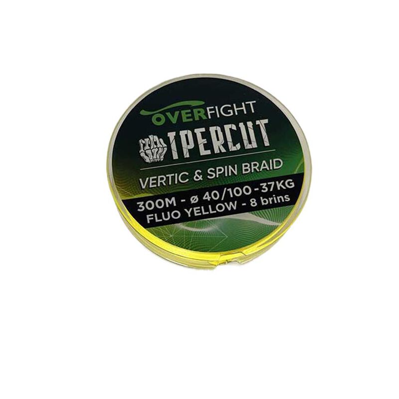 Tresse Overfight Ipercut Spin and Vertic Braid yel 300m - Tresses | Pacific P&ecirc;che
