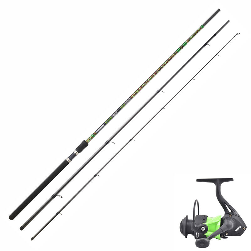 Ensemble Garbolino Canne Safari Trout Lake 3.60 m + Moulinet Safari Trout Spin FD - Canne + moulinet | Pacific P&ecirc;che