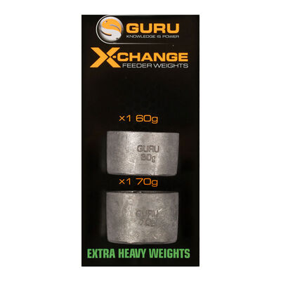 Plombs pour cages feeder guru x-change weights extra heavy (2 pi&egrave;ces) - Cages | Pacific P&ecirc;che