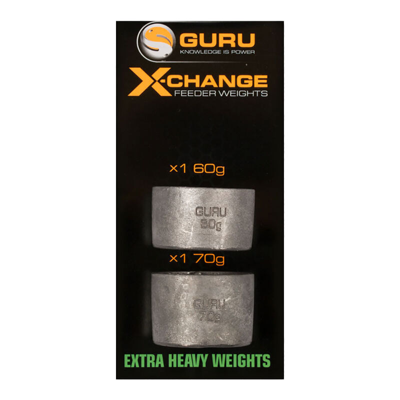 Plombs pour cages feeder guru x-change weights extra heavy (2 pi&egrave;ces) - Cages | Pacific P&ecirc;che