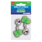 Grelot Flashmer Pince Plastique Nickel&eacute; &Oslash;15mm - Equipements | Pacific P&ecirc;che