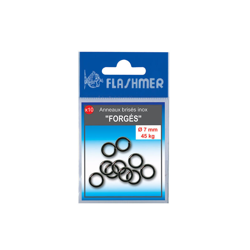 Anneaux brises flashmer inox forge (x10) - Anneaux / Anneaux Bris&eacute;s | Pacific P&ecirc;che