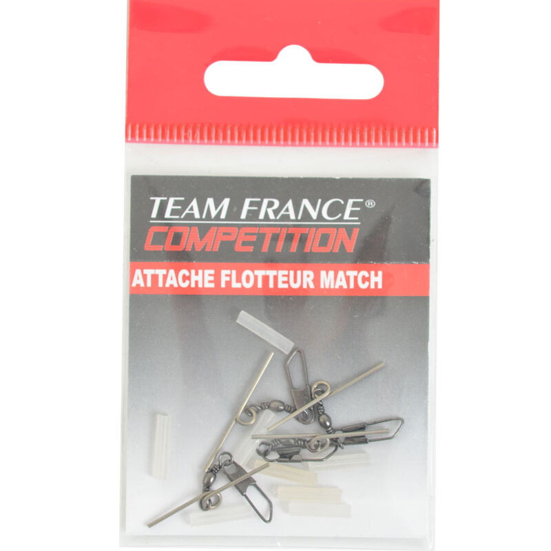 Accessoire flotteur coup team france attache match (x4) - Emerillons , Agrafes et Perles | Pacific P&ecirc;che