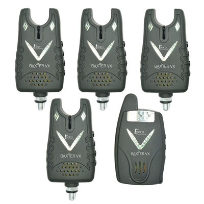 Coffret 4 d&eacute;tecteurs carpe team carpfishing baxter vx + centrale - Coffrets d&eacute;tecteurs | Pacific P&ecirc;che
