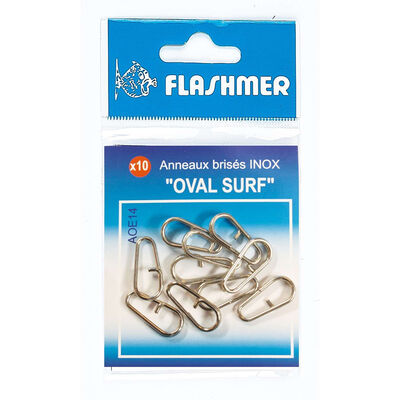 Anneau Ovale Surf Casting Inox FLASHMER X10 - Anneaux / Anneaux Bris&eacute;s | Pacific P&ecirc;che