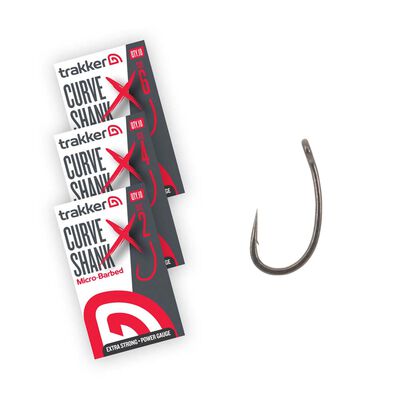 Hame&ccedil;ons Trakker Curve Shank XS Hooks Micro Barbed x5 - Hame&ccedil;ons | Pacific P&ecirc;che