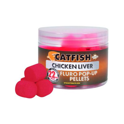 Pop Up Dynamite Fluro Pop-up Pellet Chicken Liver 22mm - Bouillettes | Pacific P&ecirc;che