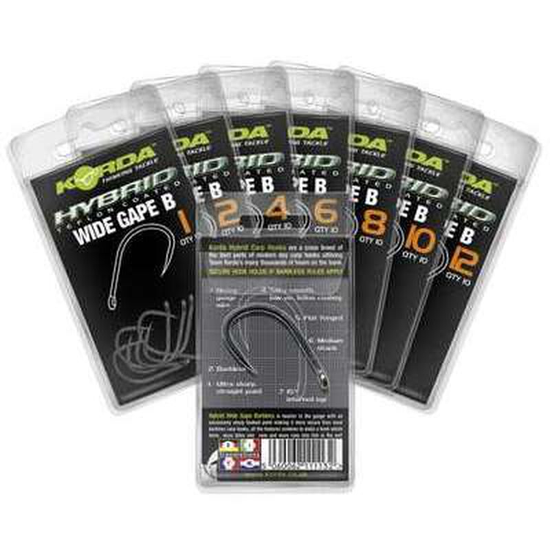 Hame&ccedil;on sans ardillon carpe korda wide gape barbless - Hame&ccedil;ons | Pacific P&ecirc;che