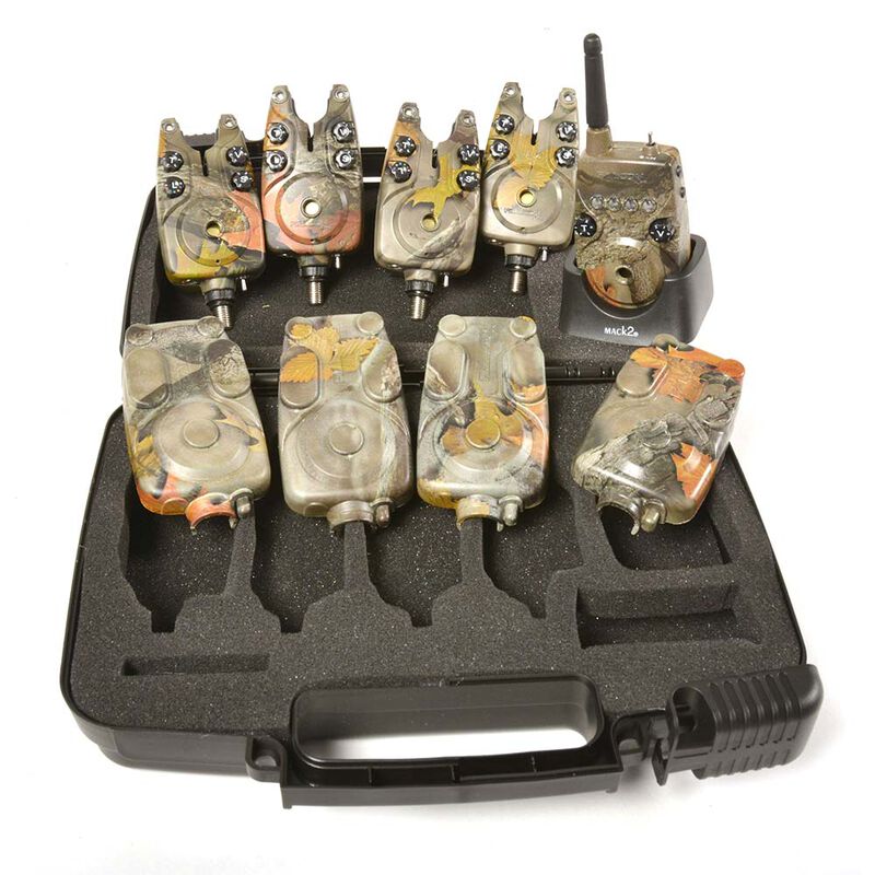 Coffret 4 D&eacute;tecteurs Mack2 Falcon XPr Alarm Set 4+1 Camo - Coffrets d&eacute;tecteurs | Pacific P&ecirc;che