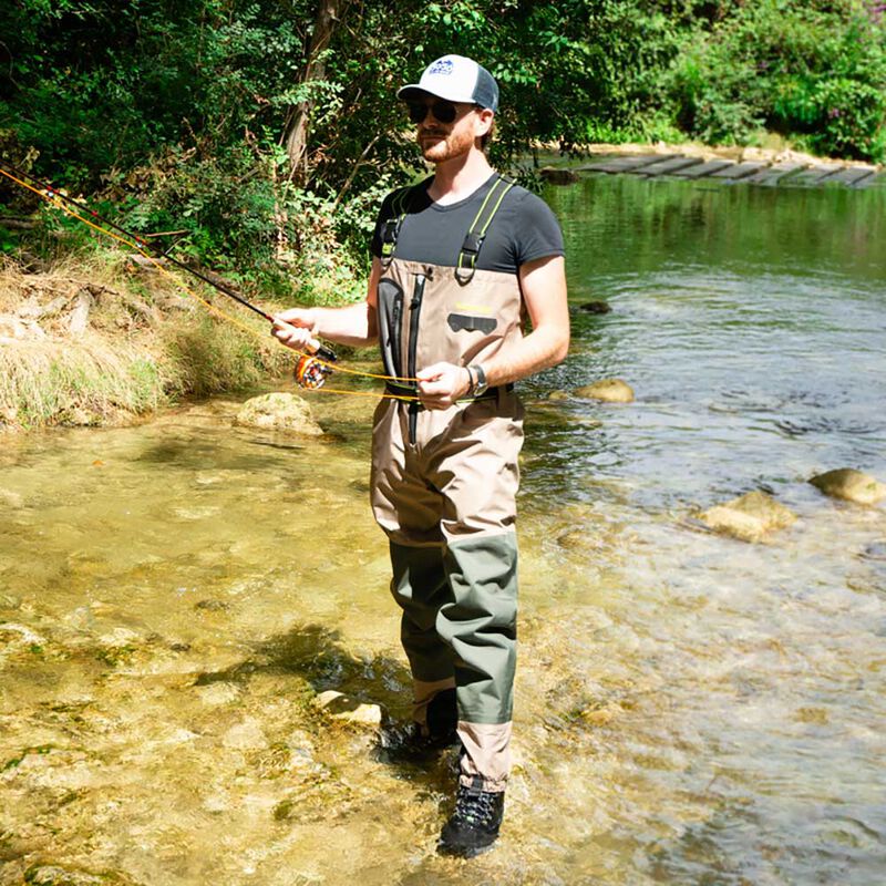 Wader respirant silverstone hardwater pro zip - Respirant | Pacific P&ecirc;che