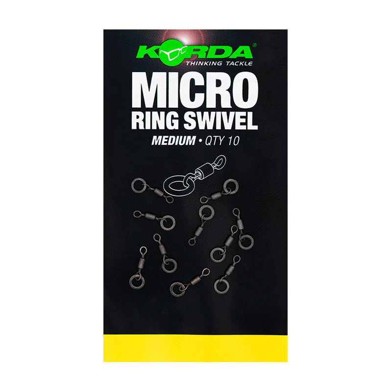 Emerillons korda micro rig ring swivel medium - Emerillons carpe | Pacific P&ecirc;che