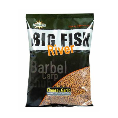 Amorce Dynamite Baits Big Fish River Feed Pellets Ar&ocirc;me Cheese Garlic 8mm, 1.8kg - Pellets | Pacific P&ecirc;che