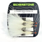 Mouche streamer silverstone skull blanc h6 (x3) - Streamers | Pacific P&ecirc;che