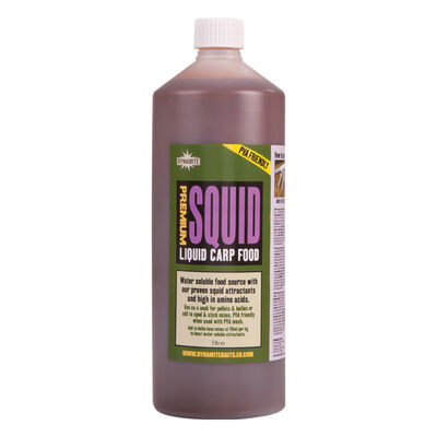 Booster carpe dynamite baits liquid carp food squid 1l - Boosters / dips | Pacific P&ecirc;che