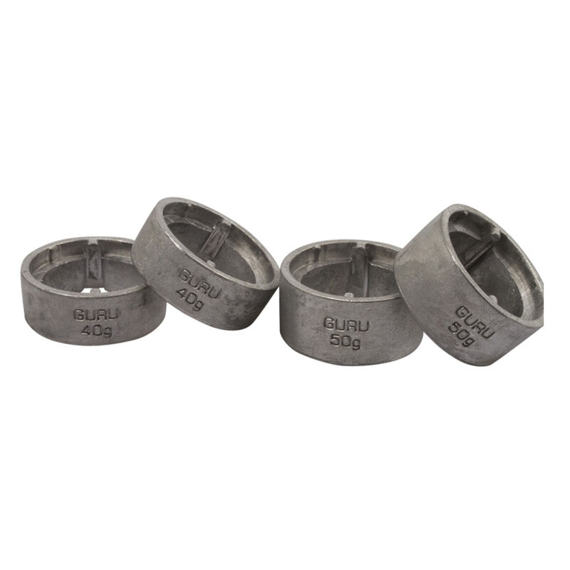 Plombs pour cages feeder coup guru x-change distance feeder weights heavy (x4) - Cages | Pacific P&ecirc;che