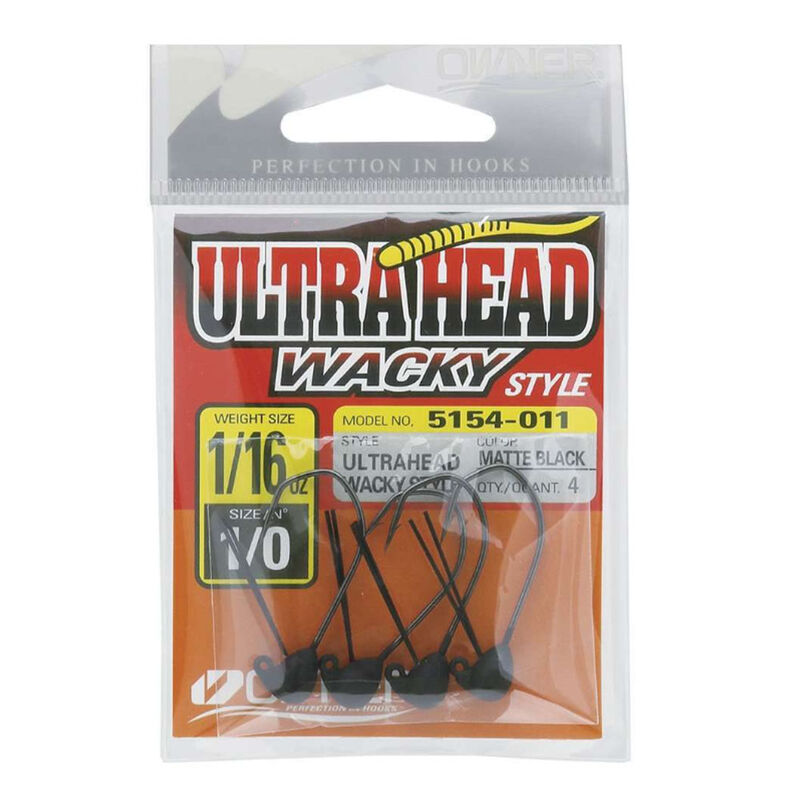 T&ecirc;te Plomb&eacute;e Wacky Owner UltraHead Wacky Style Taille #1/0 (x4) - T&ecirc;tes plomb&eacute;es | Pacific P&ecirc;che