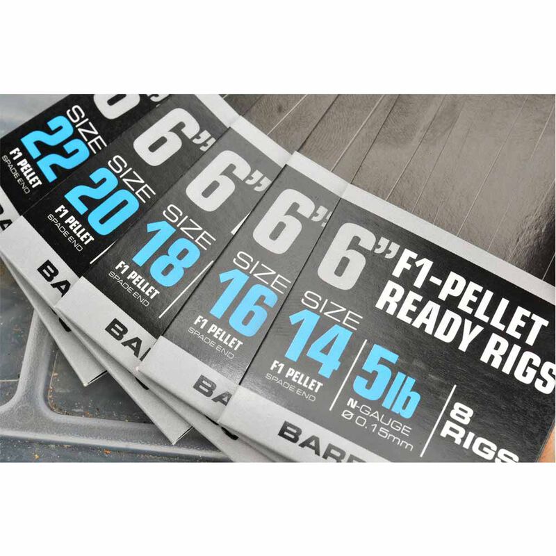 Hame&ccedil;ons mont&eacute;s coup guru f1 pellet pole rigs 15cm (x8) - Hame&ccedil;ons &agrave; Oeillets | Pacific P&ecirc;che