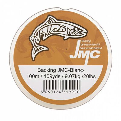 Backing JMC Blanc 20lbs bobine de 50m - Backings | Pacific P&ecirc;che