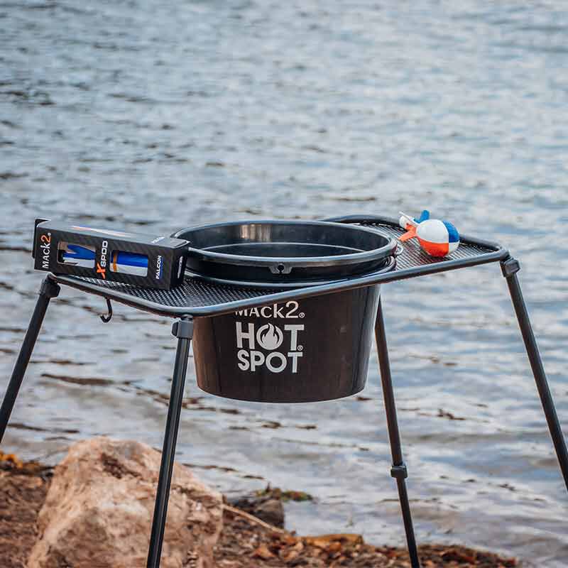 Support de seau Mack2 Falcon Competition Complete Round Spod Station - Seaux | Pacific P&ecirc;che